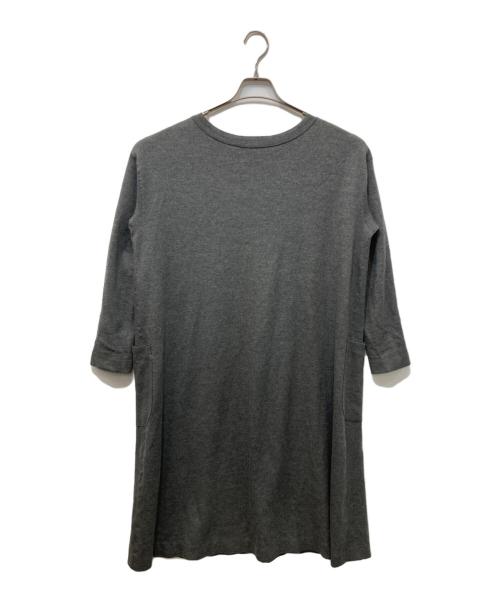 45R（フォーティファイブ・アール）45R (フォーティファイブ・アール) ウールボートネックワンピース グレー サイズ:SIZE 0の古着・服飾アイテム