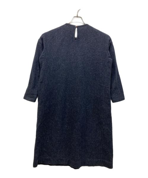 45R（フォーティファイブ・アール）45R (フォーティファイブ・アール) コットンツィードワンピース ネイビー サイズ:SIZE 0の古着・服飾アイテム