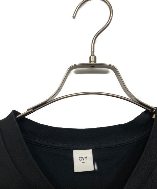 OVY（オヴィー）OVY (オヴィー) Embroidery Cotton Wide T-shirt ブラック サイズ:Ｌの古着・服飾アイテム