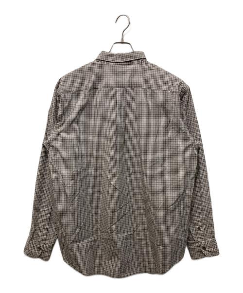 OVY（オヴィー）OVY (オヴィー) Cotton Poplin Pin Check Wide Shirts ベージュ サイズ:Lの古着・服飾アイテム