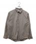 OVY（オヴィー）の古着「Cotton Poplin Pin Check Wide Shirts」｜ベージュ