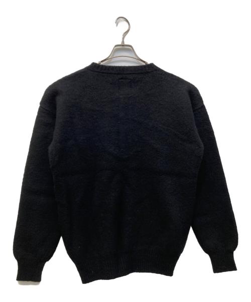 KAJA（カジャ）KAJA (カジャ) WOOL AIR YARN HENLEY NECK KNIT ブラック サイズ:SIZE Mの古着・服飾アイテム