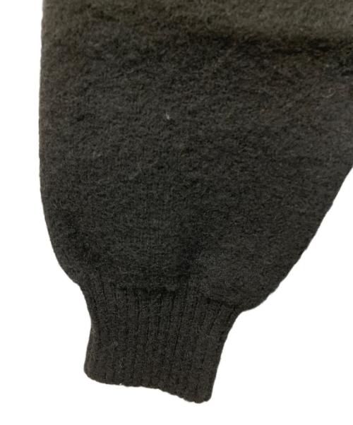 KAJA（カジャ）KAJA (カジャ) WOOL AIR YARN HENLEY NECK KNIT ブラック サイズ:SIZE Mの古着・服飾アイテム