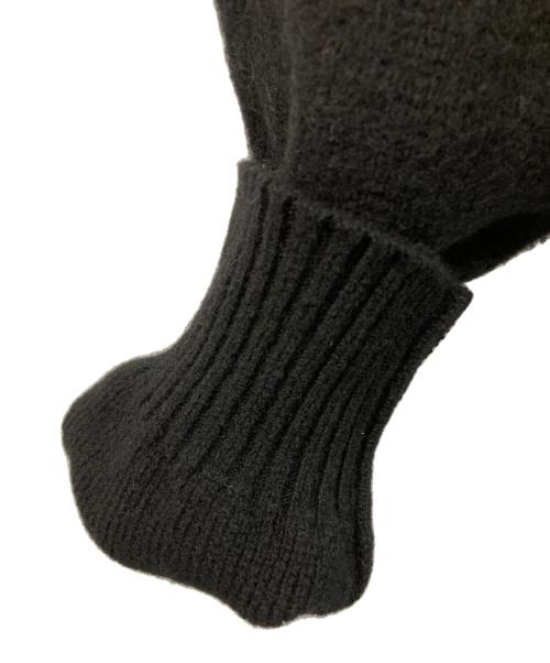 KAJA（カジャ）KAJA (カジャ) WOOL AIR YARN HENLEY NECK KNIT ブラック サイズ:SIZE Mの古着・服飾アイテム