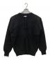 KAJA（カジャ）の古着「WOOL AIR YARN HENLEY NECK KNIT」｜ブラック
