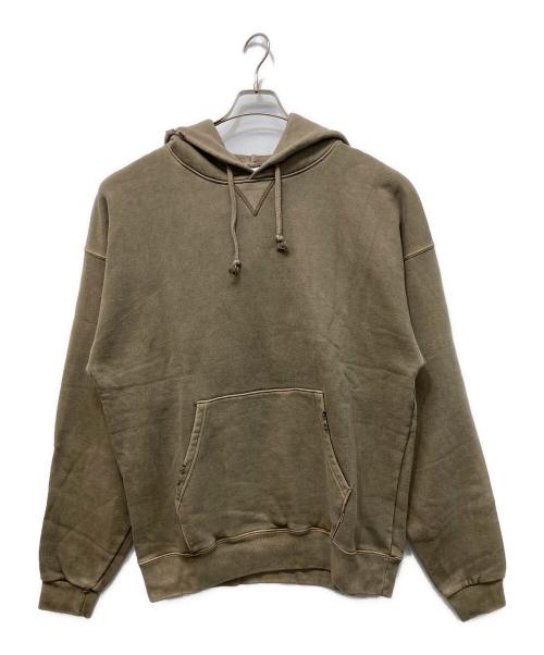 OVY（オヴィー）OVY (オヴィー) Pigment Damage Processing P/O Hoodie ブラウン サイズ:SIZE Lの古着・服飾アイテム