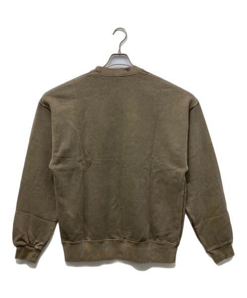 OVY（オヴィー）OVY (オヴィー) Pigment Damage Processing Crew Neck ブラウン サイズ:SIZE Lの古着・服飾アイテム