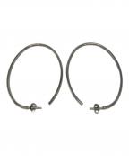 CELINEセリーヌ）の古着「フープピアス」｜シルバー