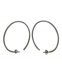 CELINE（セリーヌ）の古着「フープピアス」｜シルバー