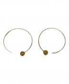 CELINEセリーヌ）の古着「フープピアス」｜ゴールドカラー