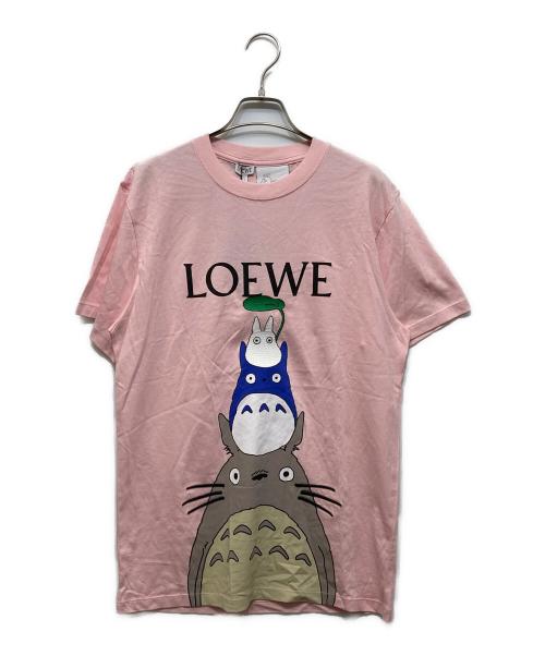 LOEWE（ロエベ）LOEWE (ロエベ) Family T-shirt ピンク サイズ:Mの古着・服飾アイテム
