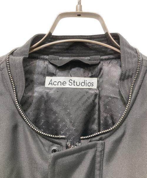 Acne studios（アクネ ストゥディオス）Acne studios (アクネ ストゥディオス) シアリングカラーボンバージャケット ブラック サイズ:M/Lの古着・服飾アイテム