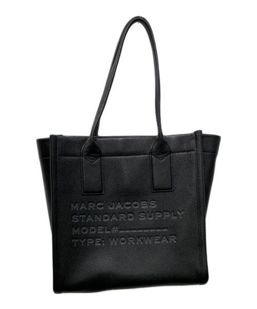 MARC JACOBS（マークジェイコブス）MARC JACOBS (マークジェイコブス) レザートートバッグ ブラックの古着・服飾アイテム