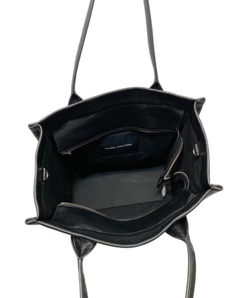 MARC JACOBS（マークジェイコブス）MARC JACOBS (マークジェイコブス) レザートートバッグ ブラックの古着・服飾アイテム