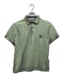 STONE ISLAND（ストーンアイランド）の古着「Camo Polo Dhirt」｜グレー×グリーン