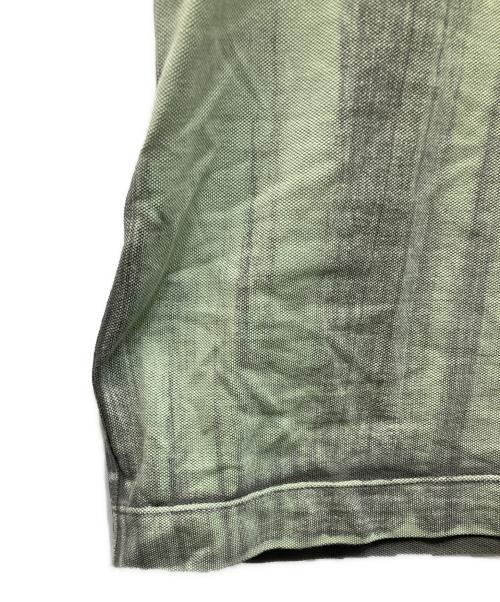 STONE ISLAND（ストーンアイランド）STONE ISLAND (ストーンアイランド) Camo Polo Dhirt グレー×グリーン サイズ:Sの古着・服飾アイテム