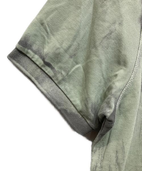 STONE ISLAND（ストーンアイランド）STONE ISLAND (ストーンアイランド) Camo Polo Dhirt グレー×グリーン サイズ:Sの古着・服飾アイテム