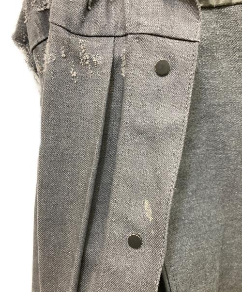 SHINYA KOZUKA（シンヤコズカ）SHINYA KOZUKA (シンヤコズカ) クラッシュデニムジャケット グレー サイズ:Mの古着・服飾アイテム