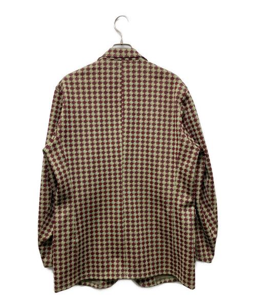 Needles（ニードルズ）Needles (ニードルズ) 2B Jacket Poly Jacquard オリーブ×ブラウン サイズ:Sの古着・服飾アイテム