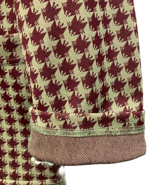 Needles（ニードルズ）Needles (ニードルズ) 2B Jacket Poly Jacquard オリーブ×ブラウン サイズ:Sの古着・服飾アイテム