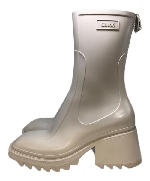 Chloe（クロエ）Chloe (クロエ) “Betty”レインブーツ ベージュ サイズ:38の古着・服飾アイテム