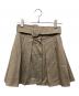 patou（パトゥ）の古着「オーガニックコットン ベルト付きミニプリーツスカート」｜ベージュ