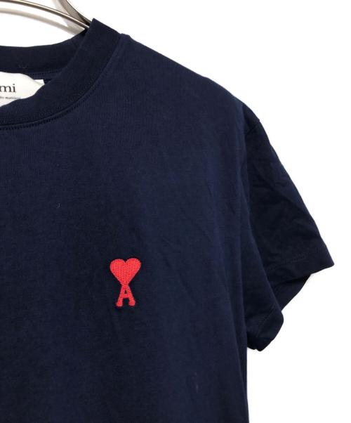 AMI Alexandre Mattiussi（アミアレクサンドルマテュッシ）AMI Alexandre Mattiussi (アミアレクサンドルマテュッシ) クルーネックTシャツ ネイビー サイズ:XSの古着・服飾アイテム