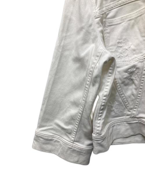 EMPORIO ARMANI（エンポリオアルマーニ）EMPORIO ARMANI (エンポリオアルマーニ) デニムジャケット ホワイト サイズ:44の古着・服飾アイテム