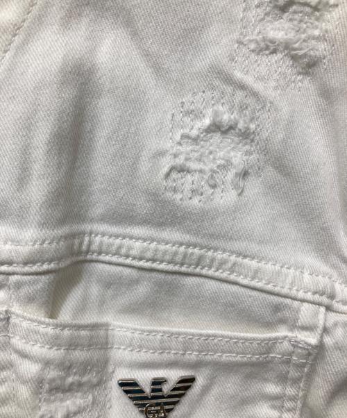 EMPORIO ARMANI（エンポリオアルマーニ）EMPORIO ARMANI (エンポリオアルマーニ) デニムジャケット ホワイト サイズ:44の古着・服飾アイテム