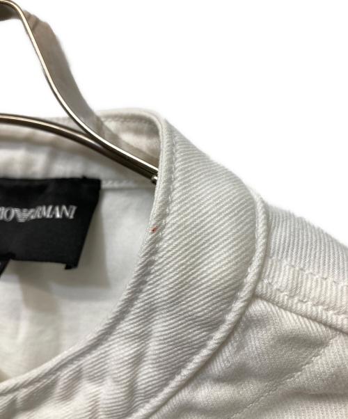 EMPORIO ARMANI（エンポリオアルマーニ）EMPORIO ARMANI (エンポリオアルマーニ) デニムジャケット ホワイト サイズ:44の古着・服飾アイテム