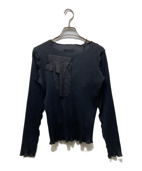 todo kotohayokozawa（トゥードゥー コトハヨコザワ）todo kotohayokozawa (トゥードゥー コトハヨコザワ) プリーツアンサンブルカーディガン ブラック サイズ:不明の古着・服飾アイテム