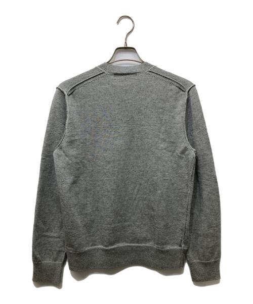 COMME des GARCONS SHIRT（コムデギャルソンシャツ）COMME des GARCONS SHIRT (コムデギャルソンシャツ) クルーネックニット グレー サイズ:SIZE Mの古着・服飾アイテム