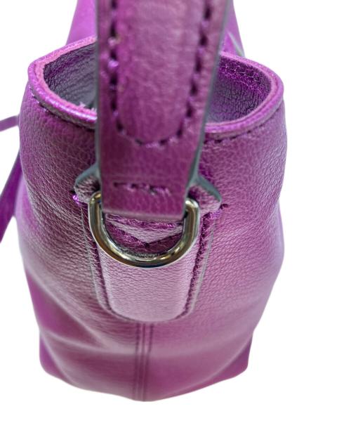 LONGCHAMP（ロンシャン）LONGCHAMP (ロンシャン) Roseau Goatskin Bucket Bags パープルの古着・服飾アイテム