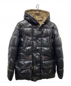 MONCLERモンクレール）の古着「ALBERT リバーシブルダウンジャケット」｜ブラック×ブラウン