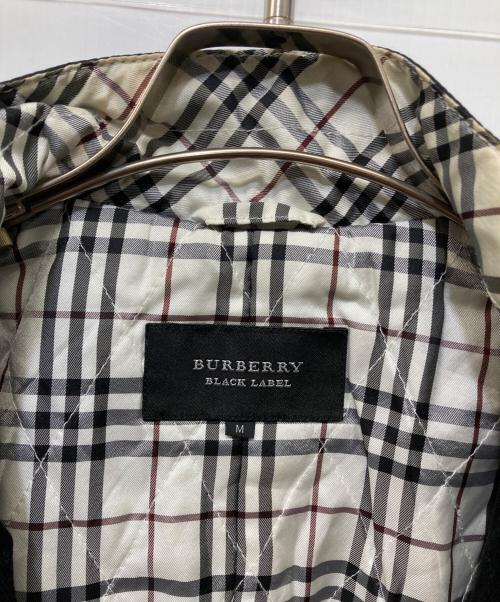 BURBERRY BLACK LABEL（バーバリーブラックレーベル）BURBERRY BLACK LABEL (バーバリーブラックレーベル) レザー切替ジャケット ブラック サイズ:SIZE Mの古着・服飾アイテム