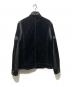 BURBERRY BLACK LABEL (バーバリーブラックレーベル) レザー切替ジャケット ブラック サイズ:SIZE M：11000円