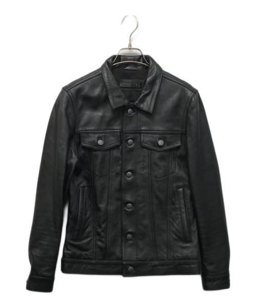 Liugoo Leathers（リューグーレザーズ）LIUGOO LEATHERS (リューグーレザーズ) レザートラッカージャケット ブラック サイズ:Sの古着・服飾アイテム