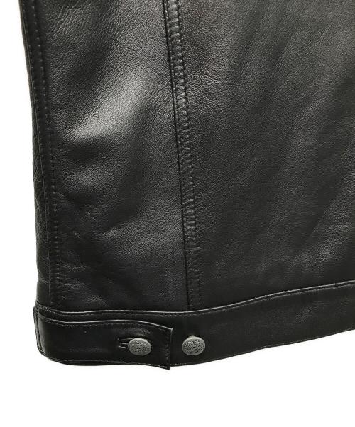 Liugoo Leathers（リューグーレザーズ）LIUGOO LEATHERS (リューグーレザーズ) レザートラッカージャケット ブラック サイズ:Sの古着・服飾アイテム