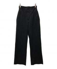 yo BIOTOP（ヨー ビオトープ）の古着「jersey corset pants」｜ブラック
