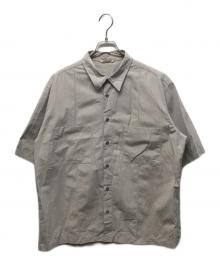 AURALEE（オーラリー）の古着「WASHED FINX RIPSTOP CHAMBRAY HALF SLEEVED SHIRTS」｜ベージュ