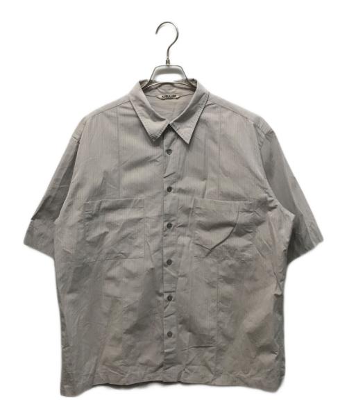 AURALEE（オーラリー）AURALEE (オーラリー) WASHED FINX RIPSTOP CHAMBRAY HALF SLEEVED SHIRTS ベージュ サイズ:4の古着・服飾アイテム