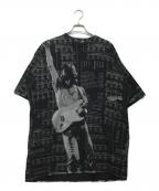 90'S JEFF BECKジェフベック）の古着「オールオーバープリントTシャツ」｜ブラック