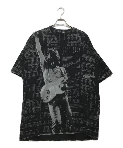 90'S JEFF BECK（ジェフベック）90'S JEFF BECK (ジェフベック) オールオーバープリントTシャツ ブラック サイズ:XLの古着・服飾アイテム
