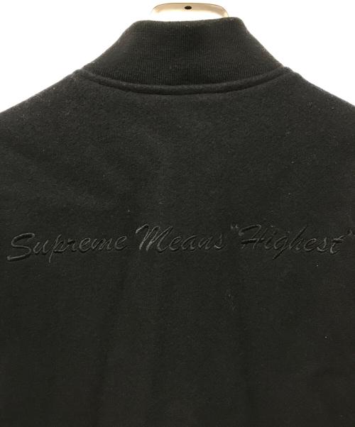 SUPREME（シュプリーム）SUPREME (シュプリーム) Old English Zip Varsity Jacket ブラック サイズ:Sの古着・服飾アイテム