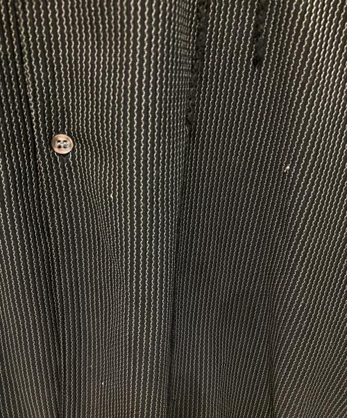 COMME des GARCONS SHIRT（コムデギャルソンシャツ）COMME des GARCONS SHIRT (コムデギャルソンシャツ) ポリストライプシャツ ブラック サイズ:Mの古着・服飾アイテム