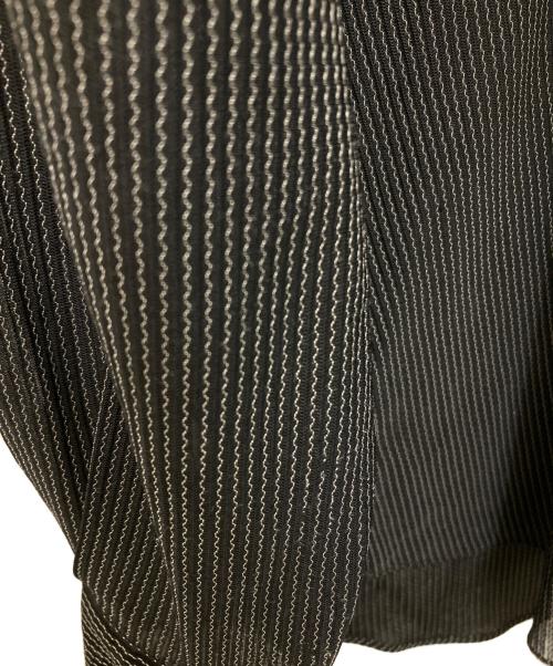 COMME des GARCONS SHIRT（コムデギャルソンシャツ）COMME des GARCONS SHIRT (コムデギャルソンシャツ) ポリストライプシャツ ブラック サイズ:Mの古着・服飾アイテム