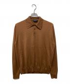 PRADAプラダ）の古着「ポロカラーニット」｜ブラウン