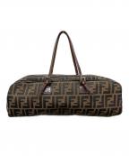 FENDIフェンディ）の古着「ズッカ柄ミニボストンバッグ」｜ブラウン