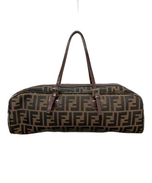 FENDI（フェンディ）FENDI (フェンディ) ズッカ柄ミニボストンバッグ ブラウンの古着・服飾アイテム