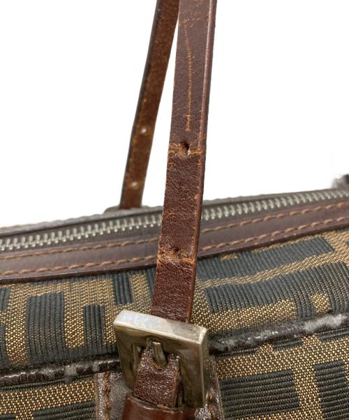 FENDI（フェンディ）FENDI (フェンディ) ズッカ柄ミニボストンバッグ ブラウンの古着・服飾アイテム